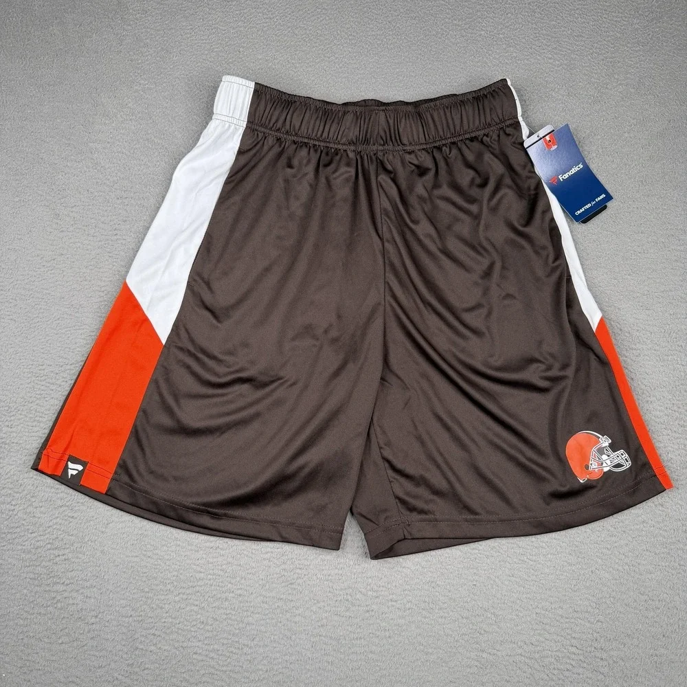 Cleveland Browns Shorts Mens Small Brown NFL Football Basketball Gym Athletic